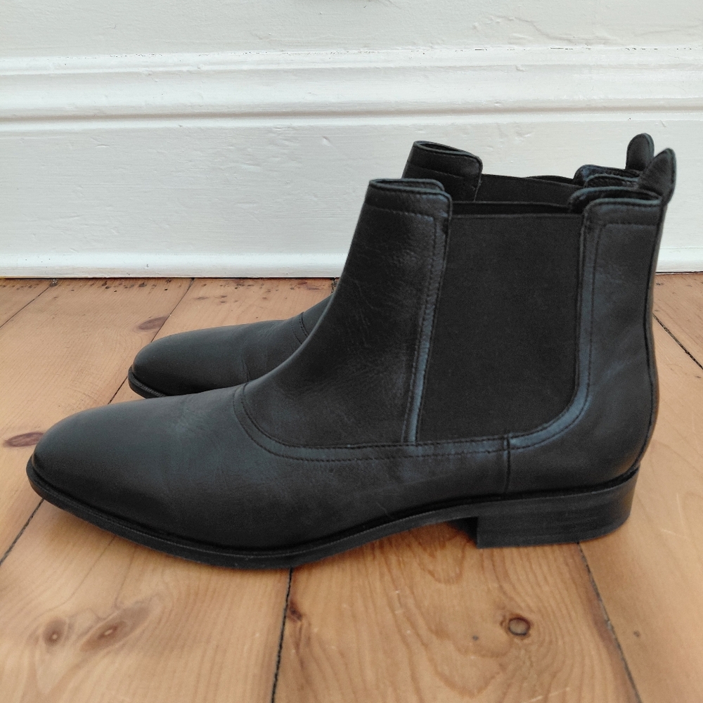 Cole Haan Mens 10M Judson Grand Leather Chelsea Boots Black